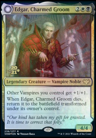 Edgar, Charmed Groom // Edgar Markov's Coffin [Innistrad: Crimson Vow Prerelease Promos] | Tabernacle Games