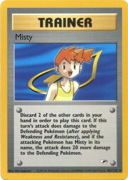 Misty (102/132) [Gym Heroes Unlimited] | Tabernacle Games