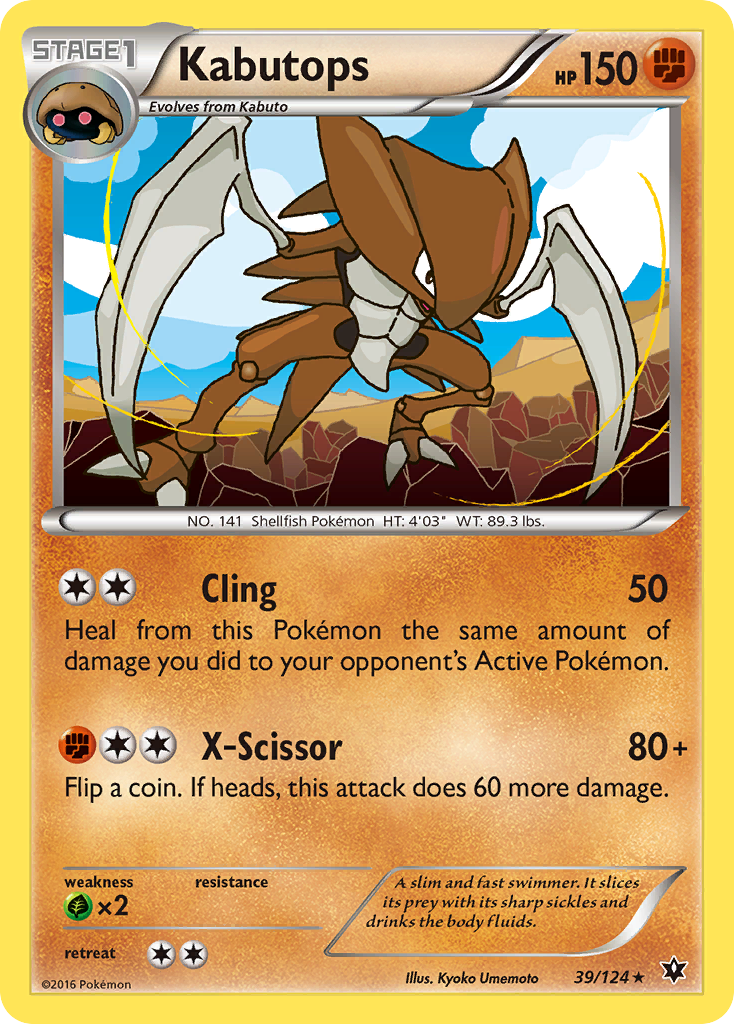 Kabutops (39/124) [XY: Fates Collide] | Tabernacle Games