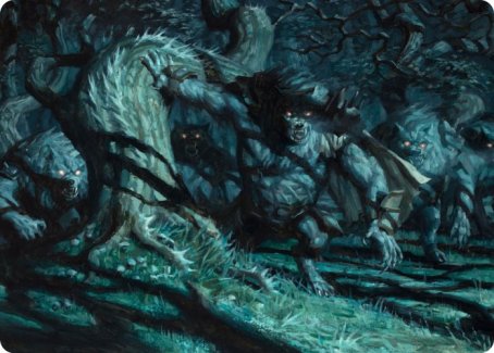 Unnatural Moonrise Art Card [Innistrad: Midnight Hunt Art Series] | Tabernacle Games