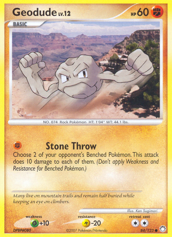 Geodude (84/123) [Diamond & Pearl: Mysterious Treasures] | Tabernacle Games