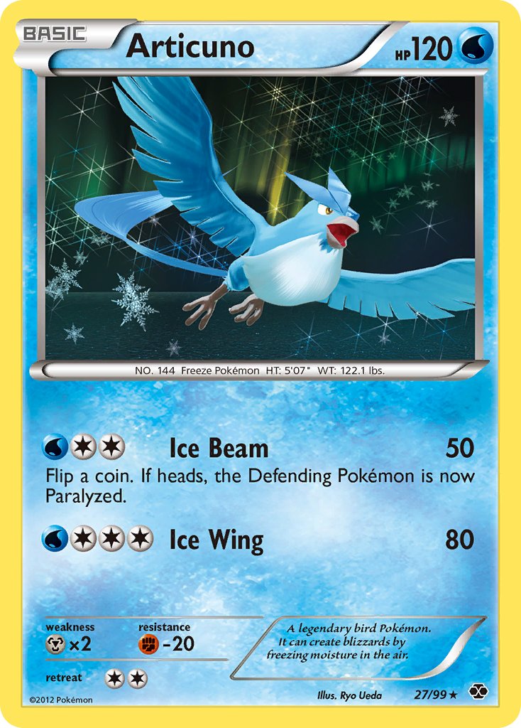 Articuno (27/99) (Blister Exclusive) [Black & White: Next Destinies] | Tabernacle Games