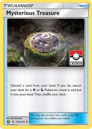 Mysterious Treasure (113a/131) (League Promo) [Sun & Moon: Forbidden Light] | Tabernacle Games