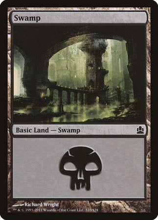 Swamp (310) [Commander 2011] | Tabernacle Games