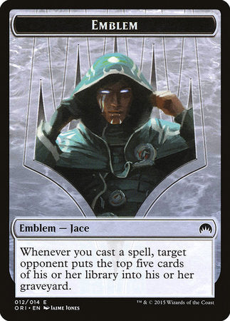 Emblem - Jace, Telepath Unbound [Magic Origins Tokens] | Tabernacle Games