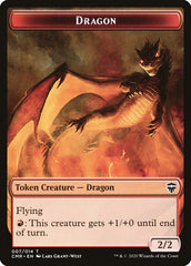 Dragon // Soldier Token [Commander Legends Tokens] | Tabernacle Games