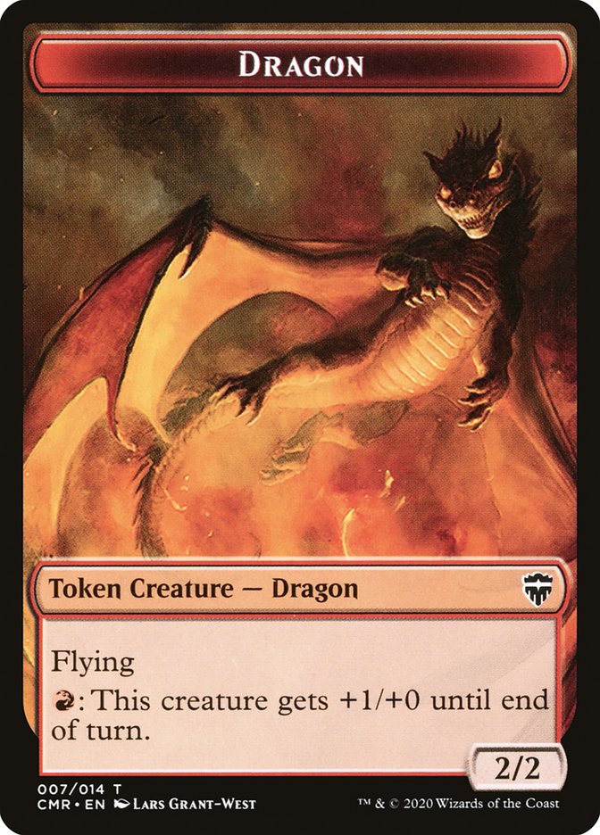 Dragon // Treasure Token [Commander Legends Tokens] | Tabernacle Games