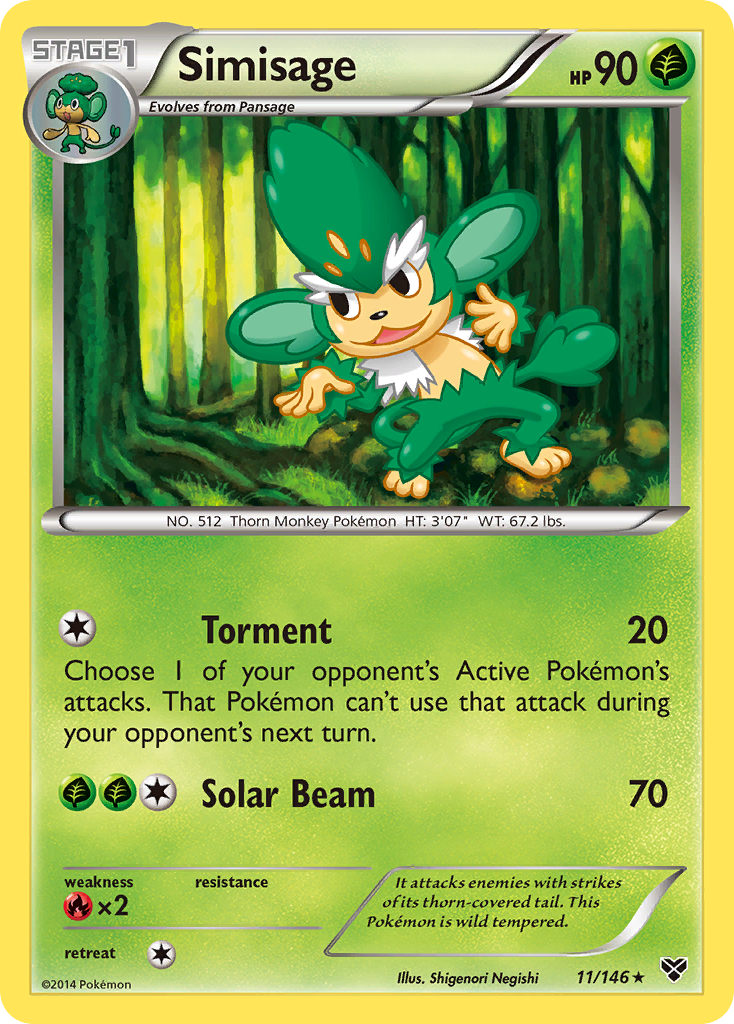 Simisage (11/146) [XY: Base Set] | Tabernacle Games