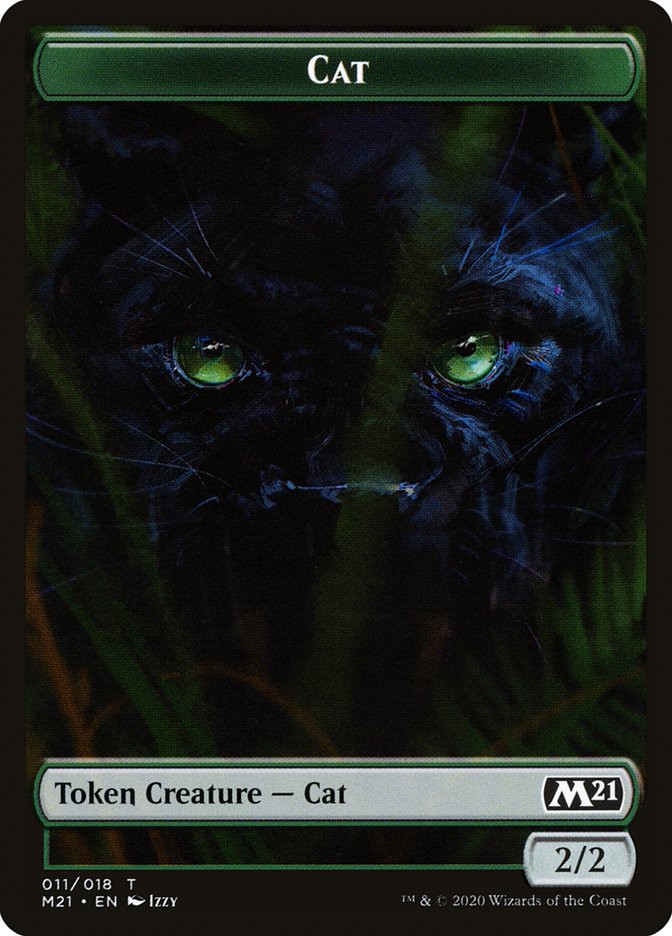 Angel // Cat (011) Double-sided Token [Core Set 2021 Tokens] | Tabernacle Games