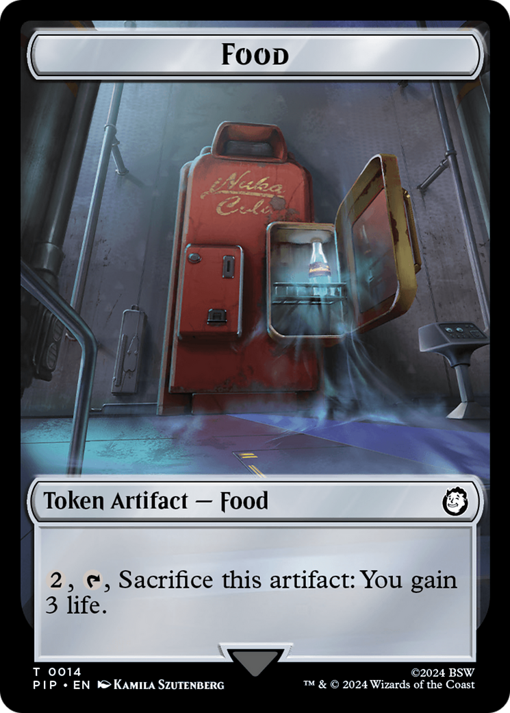 Food (0014) // Alien Double-Sided Token [Fallout Tokens] | Tabernacle Games
