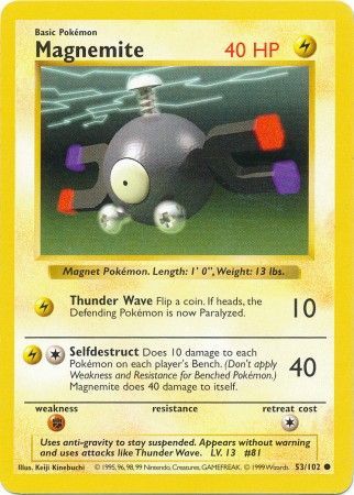 Magnemite (53/102) [Base Set Shadowless Unlimited] | Tabernacle Games