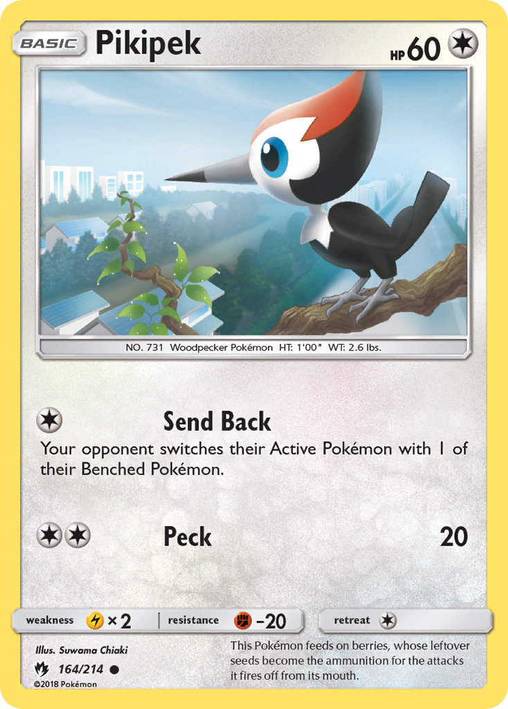 Pikipek (164/214) [Sun & Moon: Lost Thunder] | Tabernacle Games