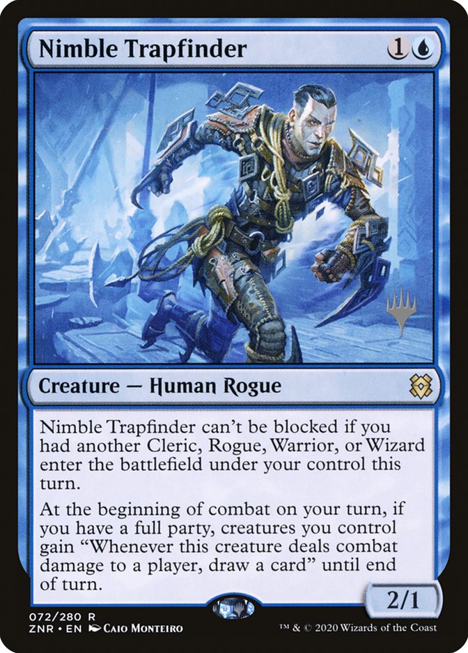 Nimble Trapfinder  (Promo Pack) [Zendikar Rising Promos] | Tabernacle Games