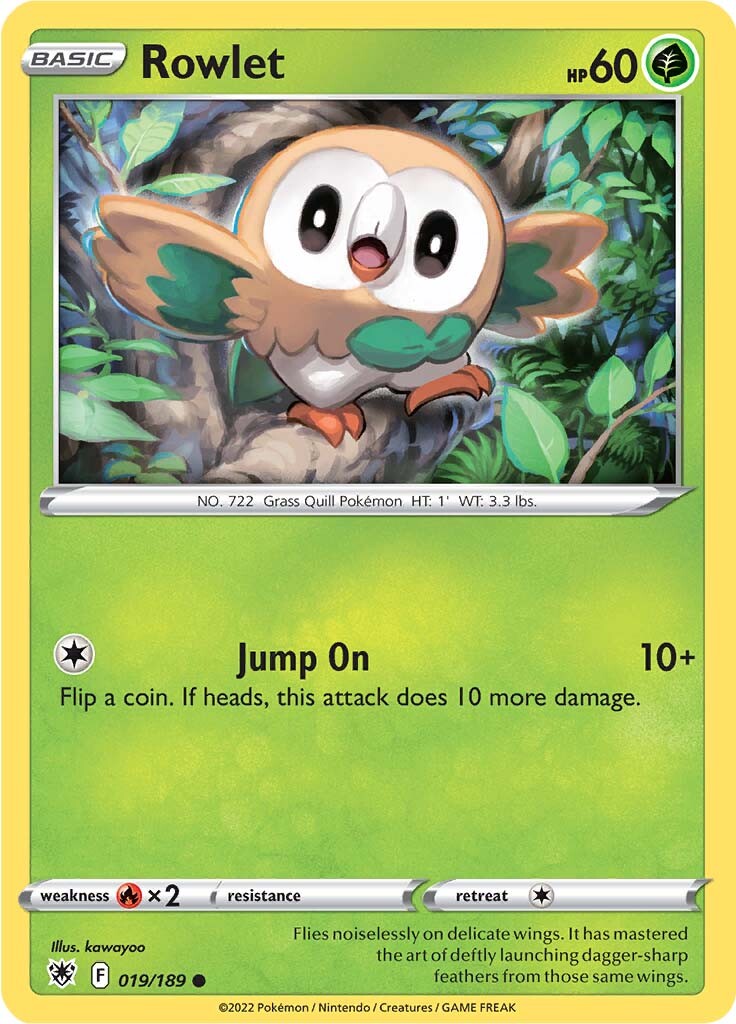 Rowlet (019/189) [Sword & Shield: Astral Radiance] | Tabernacle Games