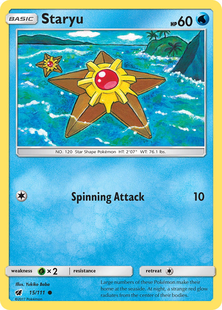 Staryu (15/111) [Sun & Moon: Crimson Invasion] | Tabernacle Games