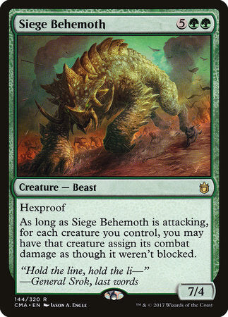 Siege Behemoth [Commander Anthology] | Tabernacle Games