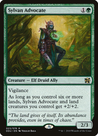 Sylvan Advocate [Duel Decks: Elves vs. Inventors] | Tabernacle Games
