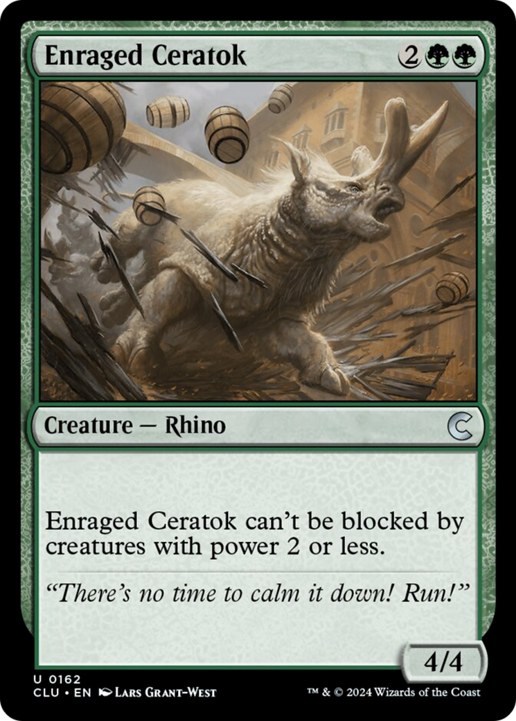 Enraged Ceratok [Ravnica: Clue Edition] | Tabernacle Games