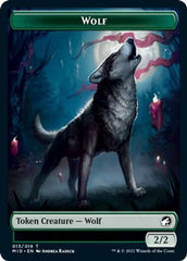 Rhino // Wolf Double-sided Token [Innistrad: Midnight Hunt Commander] | Tabernacle Games