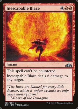 Inescapable Blaze [Guilds of Ravnica] | Tabernacle Games