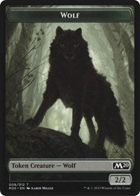 Zombie // Wolf Double-Sided Token [Game Night 2019 Tokens] | Tabernacle Games