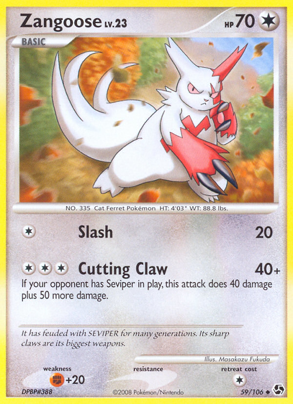 Zangoose (59/106) [Diamond & Pearl: Great Encounters] | Tabernacle Games