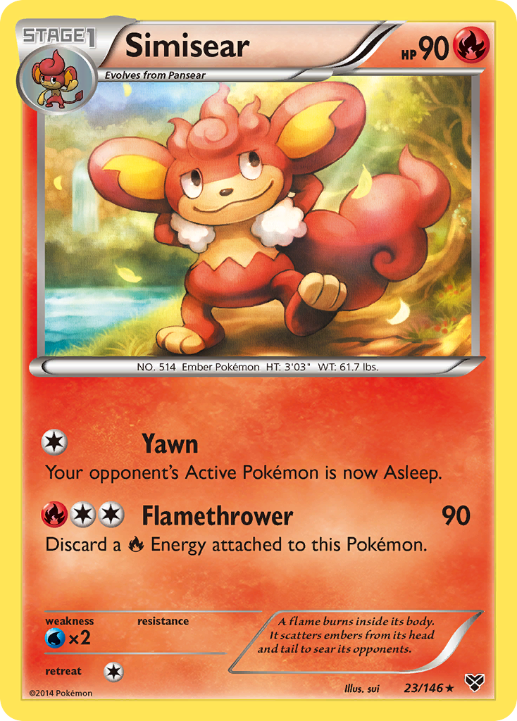 Simisear (23/146) [XY: Base Set] | Tabernacle Games