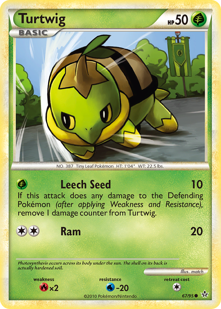 Turtwig (67/95) [HeartGold & SoulSilver: Unleashed] | Tabernacle Games