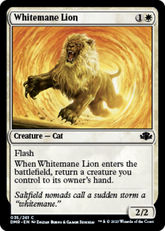 Whitemane Lion [Dominaria Remastered] | Tabernacle Games