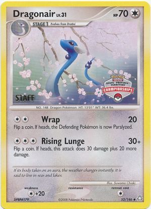 Dragonair (52/146) (State Province Territory Championship Staff) [Diamond & Pearl: Legends Awakened] | Tabernacle Games