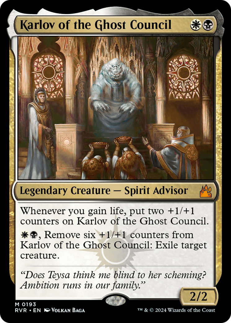 Karlov of the Ghost Council [Ravnica Remastered] | Tabernacle Games