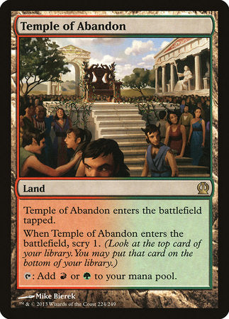 Temple of Abandon [Theros] | Tabernacle Games