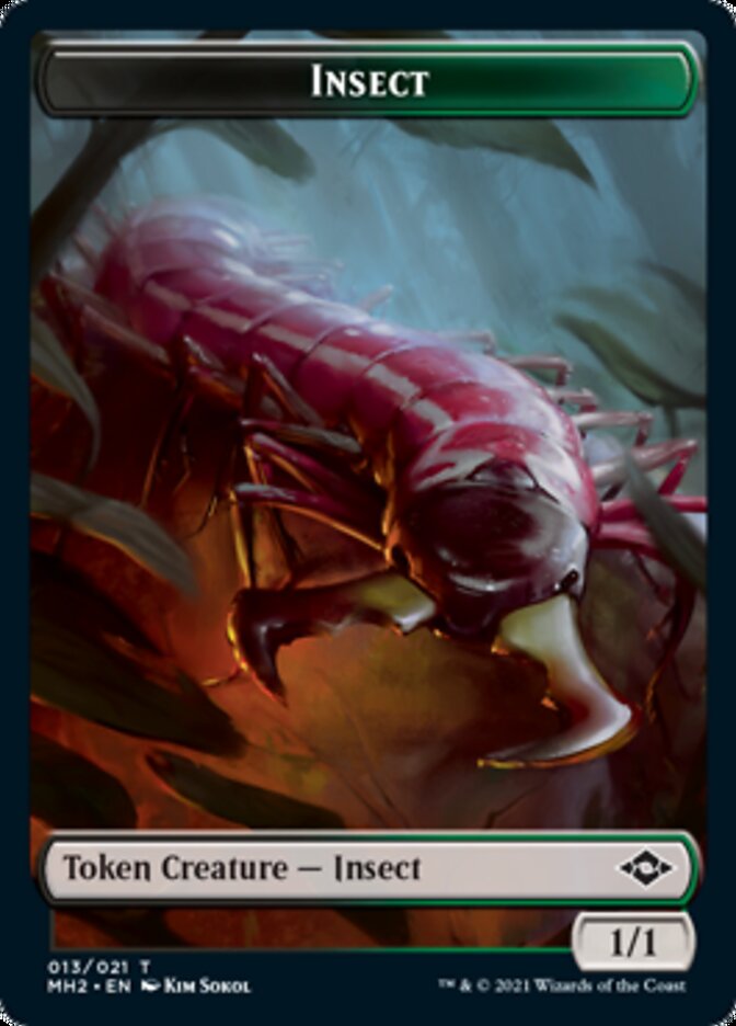 Insect Token // Treasure Token (#21) [Modern Horizons 2 Tokens] | Tabernacle Games