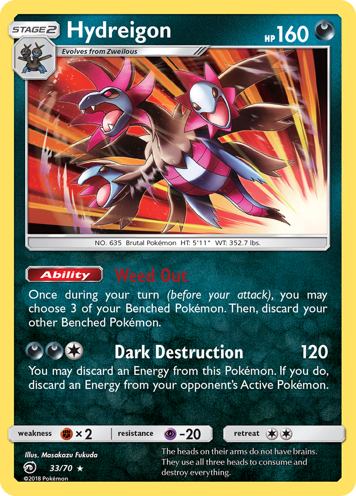 Hydreigon (33/70) [Sun & Moon: Dragon Majesty] | Tabernacle Games