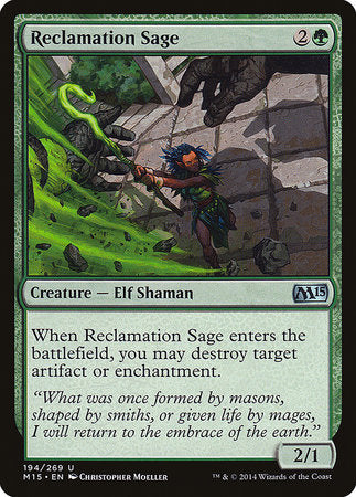 Reclamation Sage [Magic 2015] | Tabernacle Games