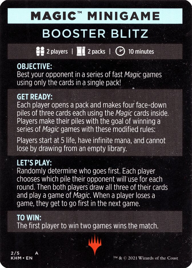 Booster Blitz (Magic Minigame) [Kaldheim Minigame] | Tabernacle Games