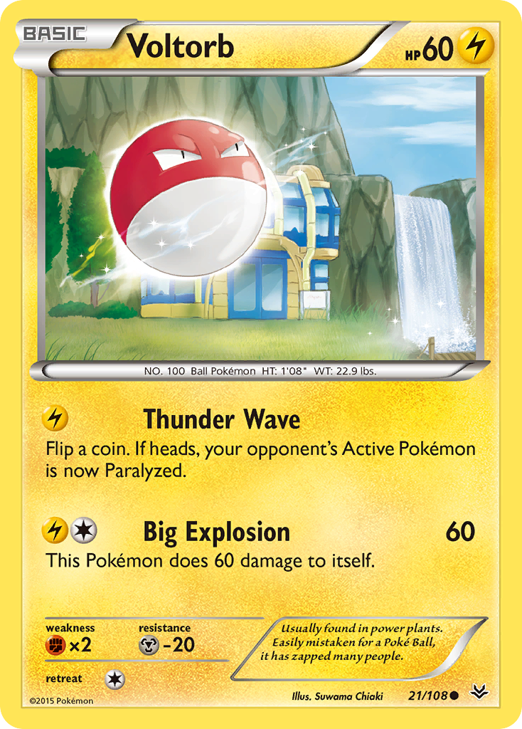 Voltorb (21/108) [XY: Roaring Skies] | Tabernacle Games