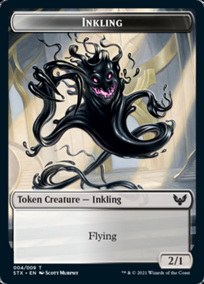 Inkling // Treasure Token [Strixhaven: School of Mages Tokens] | Tabernacle Games