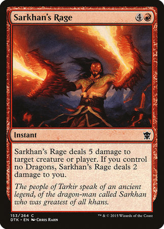 Sarkhan's Rage [Dragons of Tarkir] | Tabernacle Games