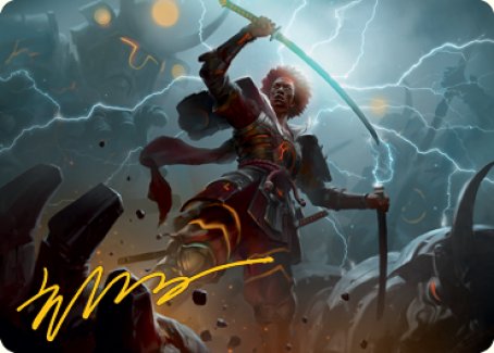 Raiyuu, Storm's Edge Art Card (Gold-Stamped Signature) [Kamigawa: Neon Dynasty Art Series] | Tabernacle Games