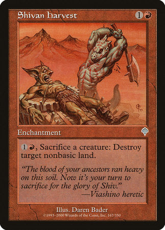 Shivan Harvest [Invasion] | Tabernacle Games