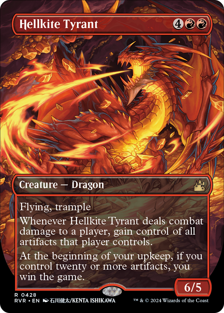 Hellkite Tyrant (Anime Borderless) [Ravnica Remastered] | Tabernacle Games