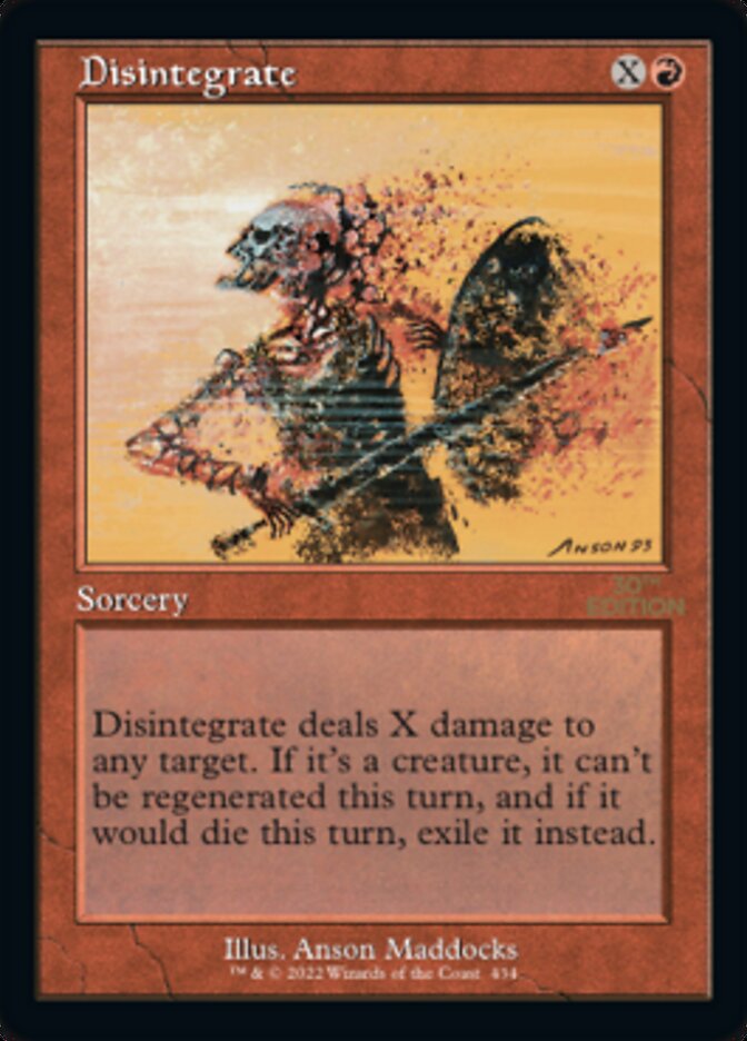 Disintegrate (Retro) [30th Anniversary Edition] | Tabernacle Games