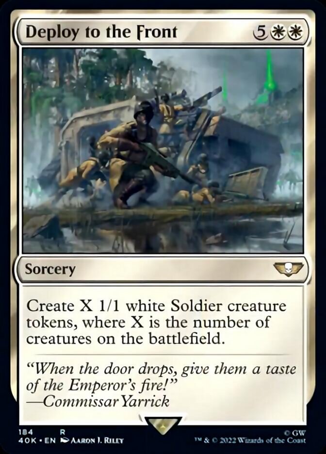 Deploy to the Front (Surge Foil) [Universes Beyond: Warhammer 40,000] | Tabernacle Games