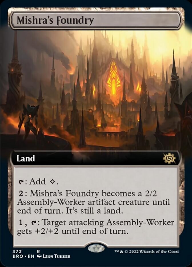 Mishra's Foundry (Extended Art) [The Brothers' War] | Tabernacle Games