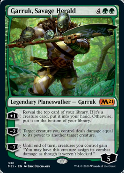 Garruk, Savage Herald [Core Set 2021] | Tabernacle Games