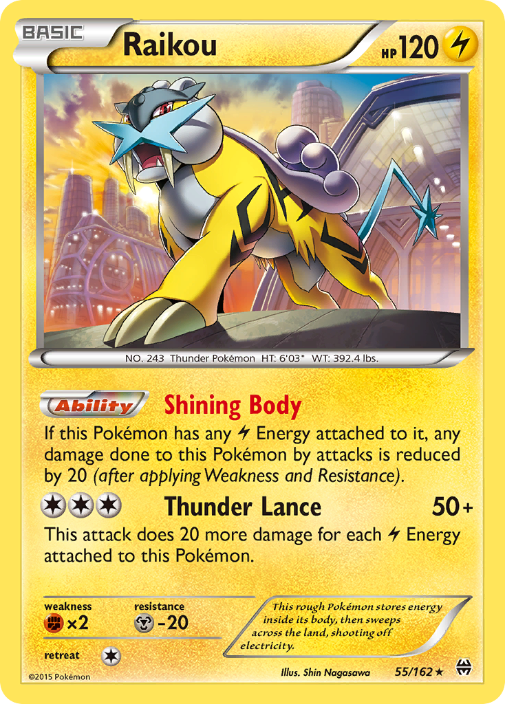 Raikou (55/162) [XY: BREAKthrough] | Tabernacle Games