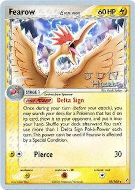 Fearow (18/100) (Delta Species) (Flyvees - Jun Hasebe) [World Championships 2007] | Tabernacle Games