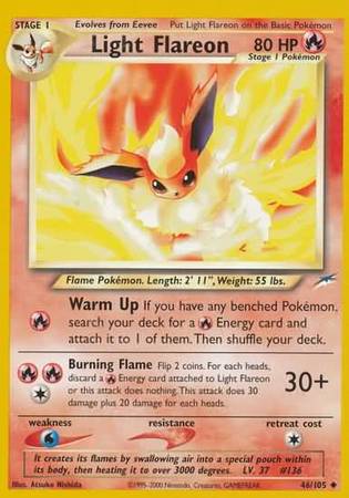 Light Flareon (46/105) [Neo Destiny Unlimited] | Tabernacle Games