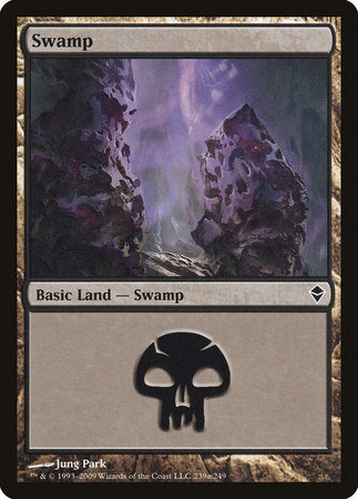 Swamp (239a) [Zendikar] | Tabernacle Games